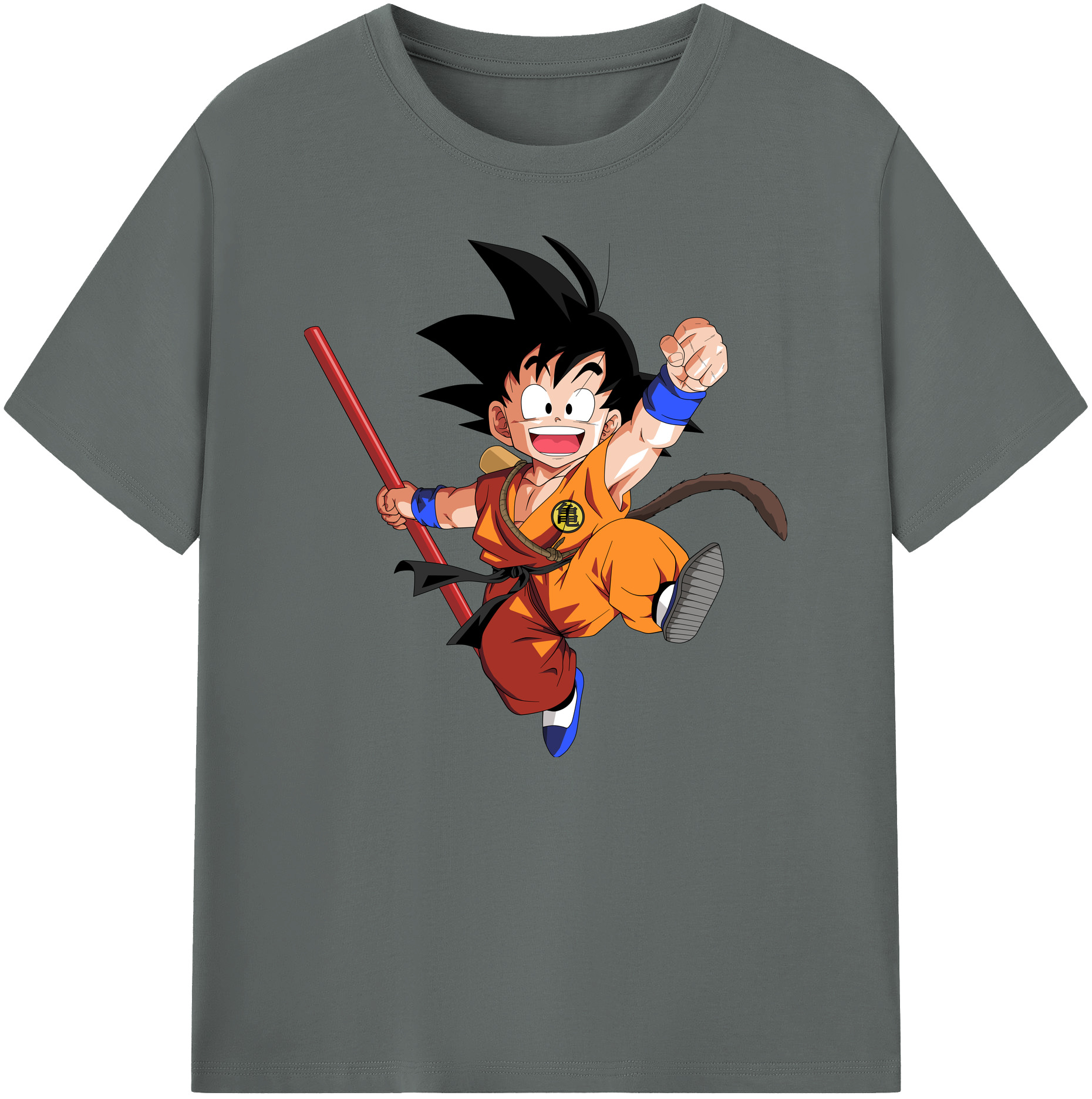 （画像用） ドラゴンボール 孫悟空（そん ごくう）Son Goku カカロット DRAGON BALL Kakarotto 綿100％ メンズ半袖Tシャツ｜肌触りやわらか＆通気性